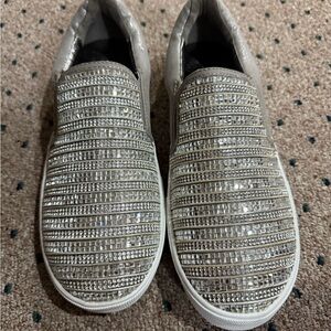 Stuart Weitzman Silver Kids Dress Shoes